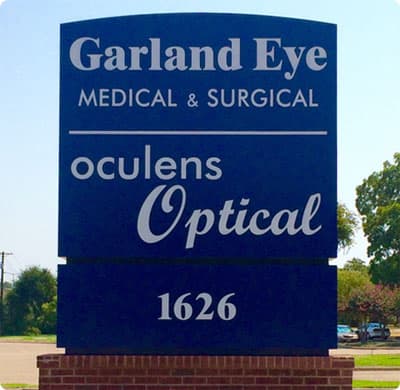 Garland Eye Associates office sign